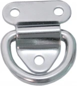 Нержавеющее полукольцо откидное с накладкой - ручка для ящика /// 8579