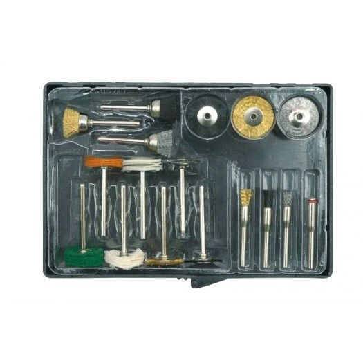 VOREL Насадки шліфувальні та полірувальні до мінішліфмашинки , набір 17шт  | 25411