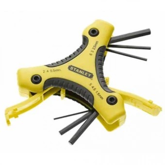 STANLEY 0-95-935 Набор ключей шестигранных 9 ед. (1,5;2;2,5;3;4;4,5;5;5,5;6мм)