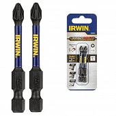 IRWIN Бита IMPACT PRO 1/4"/57мм PZ2 2шт, | IW6061401