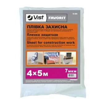 Плівка захисна 20мкм, 4х5м Favorit | 10-804