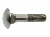 Болт мебельный нержавеющий DIN 603 8x 50, A2