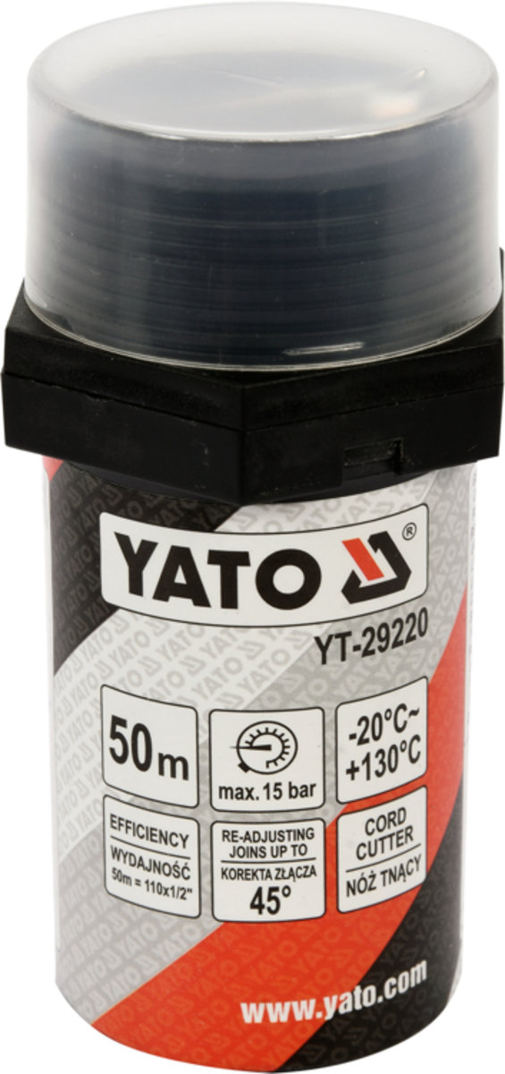 YATO Нитка ущілювальна різьбових сполучень YATO, l= 50 м, для тиску ≤ 15 Bar, в капсулі  | YT-29220