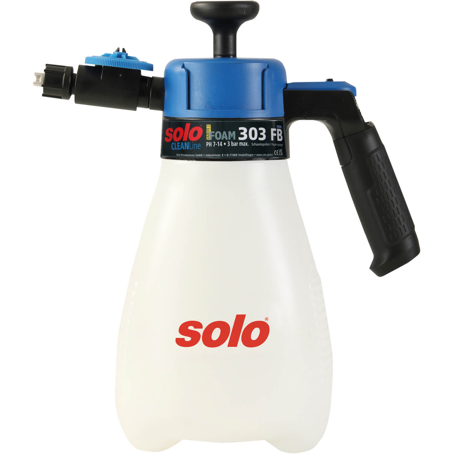 Обприскувач ручний SOLO, 1.25 л, поршневий, тиск 3 бар, вага 0.45 кг | solo 303FB