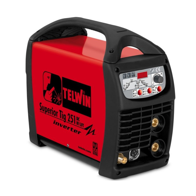 TELWIN Аппарат аргонно-дуговой сварки Telwin SUPERIOR TIG 251 DC-HF/LIFT VRD 400V | 816029