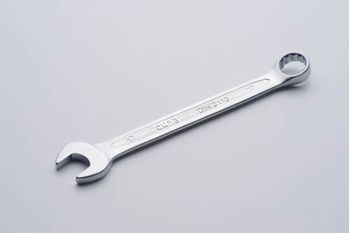 Ключ рожково - накидной CrV 17мм (холодныйштамп DIN3113) СИЛА