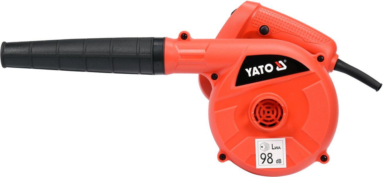 YATO Порохотяг мережевий YATO: 600Вт, 16000 об/хв, продуктивність- 4 м³/хв, кабель l= 2 м + 2 насадк