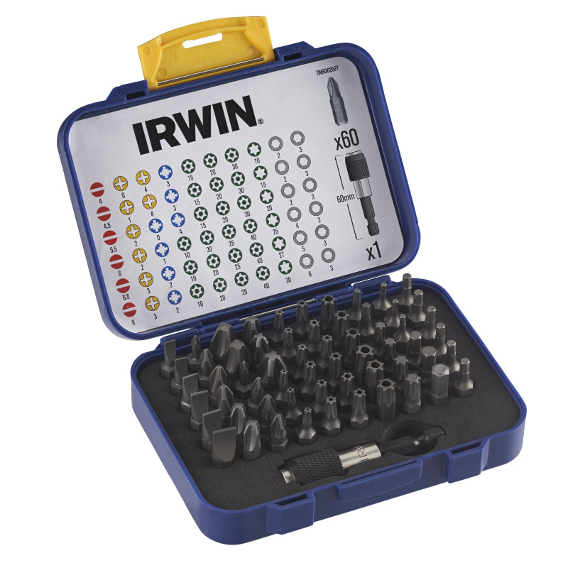 IRWIN Набор отверток , смешанный, 25 мм, 61 предмет, включая держатель отверток. | IW6062527