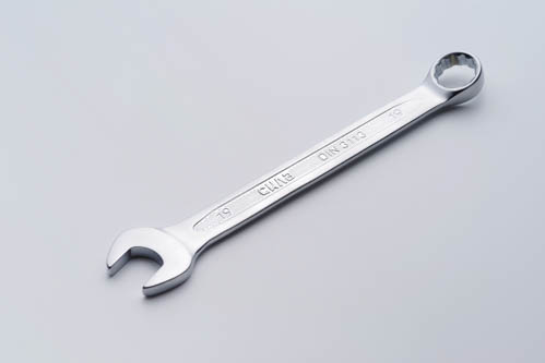 Ключ рожково - накидной CrV 19мм (холодныйштамп DIN3113) СИЛА