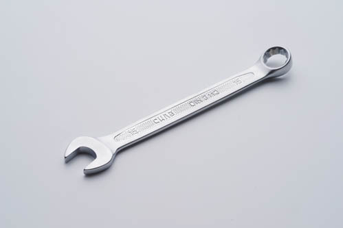 Ключ рожково - накидной CrV 15мм (холодныйштамп DIN3113) СИЛА