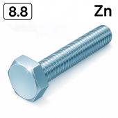 Болт DIN 933 M10x18 8,8 цинк