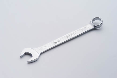 Ключ рожково - накидной CrV 24мм (холодныйштамп DIN3113) СИЛА