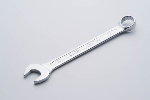 Ключ рожково - накидной CrV 22мм (холодныйштамп DIN3113) СИЛА