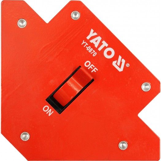 YATO Струбцина магнітна для зварки з перемикачем YATO : 13.5 кг, 107 х 160 х 26 мм | YT-0870