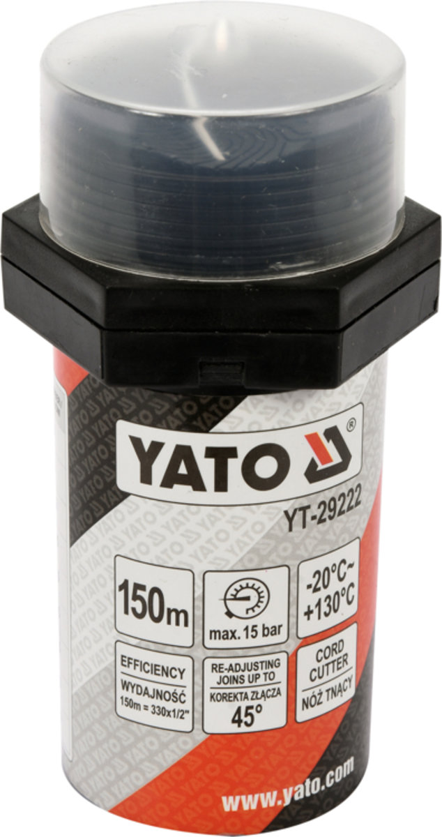 YATO Нитка ущілювальна різьбових сполучень YATO, l= 150 м, для тиску ≤ 15 Bar, в капсулі  | YT-29222