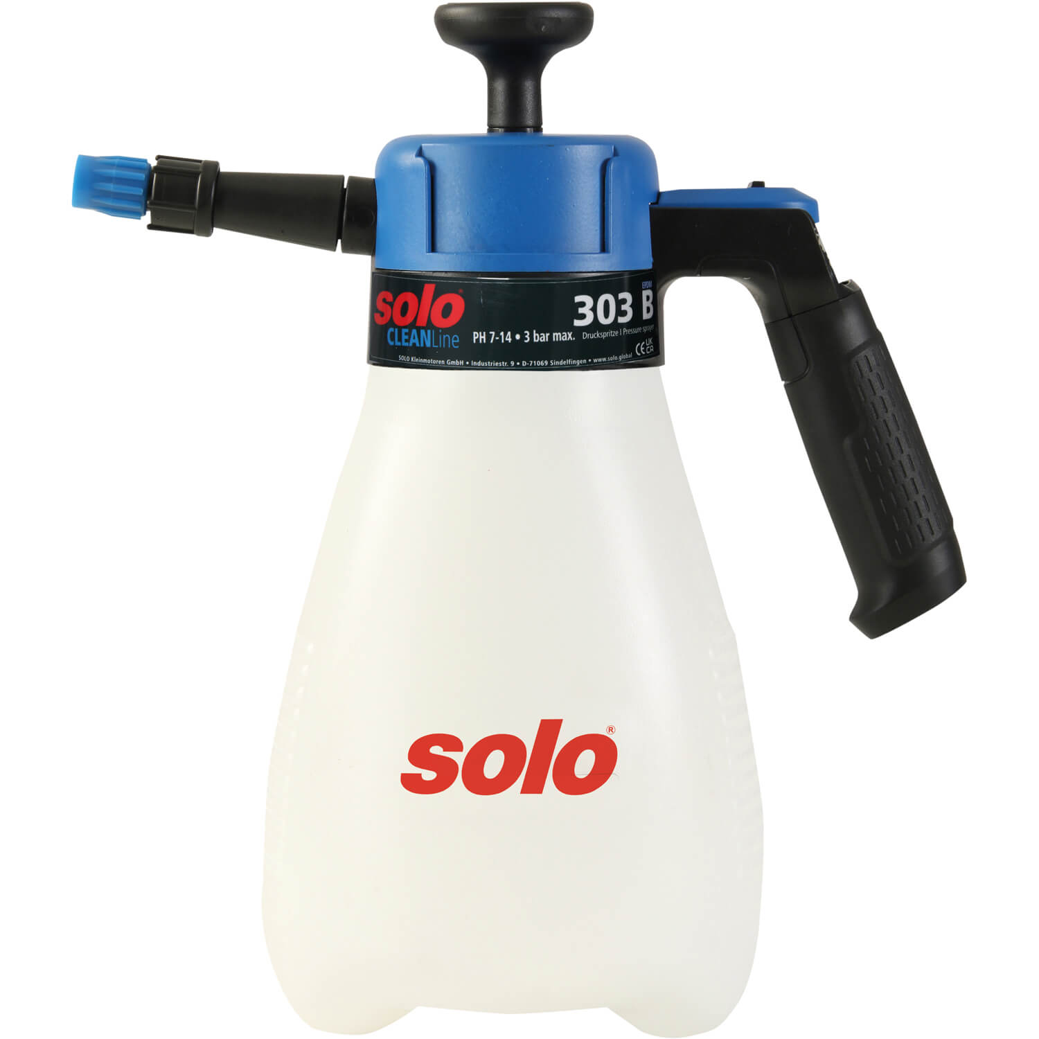 Обприскувач ручний SOLO, 1.25 л, поршневий, тиск 3 бар, вага 0.45 кг | solo 303B