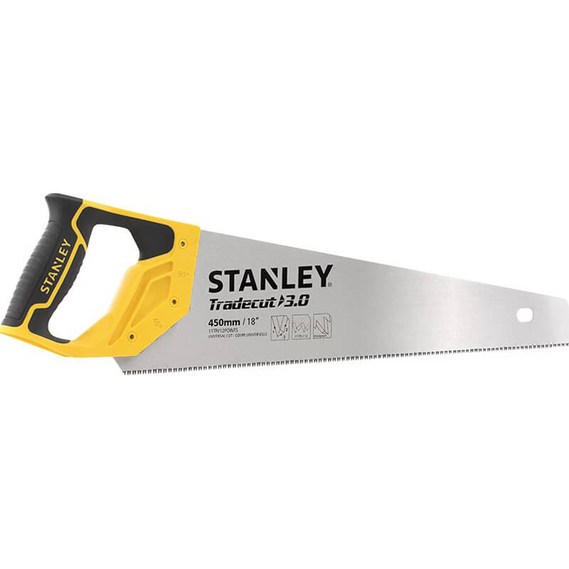 STANLEY Ножовка "Tradecut" универсальная с закаленными зубьями, L = 450мм, 11 tpi.