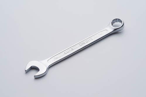 Ключ рожково - накидной CrV 14мм (холодныйштамп DIN3113) СИЛА