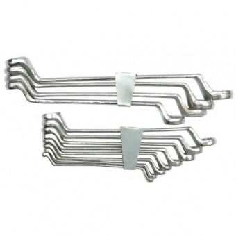 VOREL Ключі накидні вигнуті М 6-32 мм, компл. 12 шт  | 52630