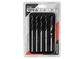 YATO Набір свердл по металу YATO: HSS 4241, Ø10-15мм, L=75/150мм, до нержав. і конструкц. сталі, 5 ш