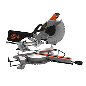 Пила торцювальна мережева BLACK+DECKER, 1600 Вт, диск 216х30 мм, 4800 об/хв, XPS, вага 12 кг