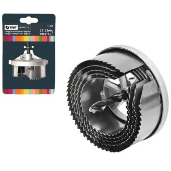 Свердло наборне по дереву, 2, 60–95мм Spitce | 21-252