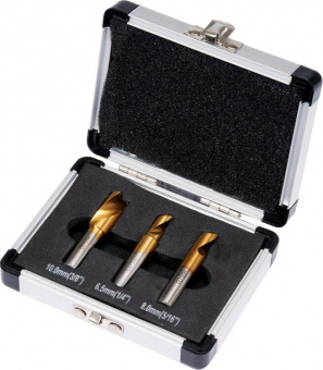 YATO Свердла для точкового зварювання HSS YATO діаметрами 6.5, 8, 10 мм, набір, 3 шт. у футлярі  | Y