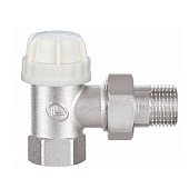 Кран латунний термостатичний для підключення радіаторів кутовий 3/4 Double-lin | 78-126