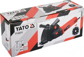 YATO Штроборіз мережевий YATO : 1700 Вт, 2 диски Ø125 x 22.23 x 2 мм, глибина/ширина- 28/30 мм  | YT