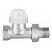 Кран латунний термостатичний для підключення радіаторів прямий 1/2 Double-lin | 78-123