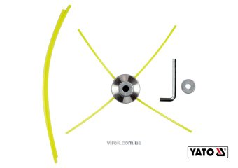 YATO Головка для кріплення жилки до газонокосарок YATO : Ø=2.2-3.0 мм, l=200-430 мм, з алюмінію  | Y