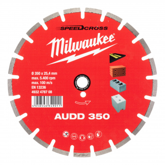 MILWAUKEE Алмазный диск AUDD 350 (RU) (1 шт) | 4932478708