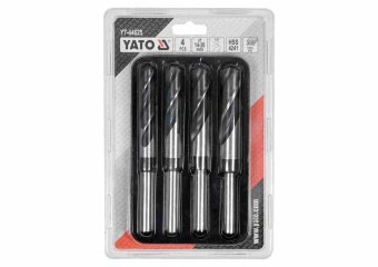 YATO Набір свердл по металу YATO: HSS 4241, Ø14-20мм, L=75/150мм, до нержав. і конструкц. сталі, 4 ш