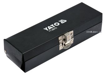 YATO Викрутка реверсивна ударна YATO: L= 160 мм, з магнітними насадками, комплект 15 Од.  | YT-28015
