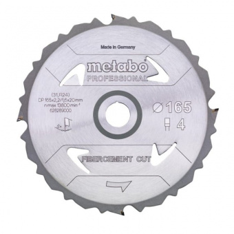 Пиляльний диск для стружкових плит Metabo PROFESSIONAL (165x2.2x20 мм) (628289000)