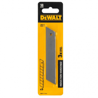 DeWALT Лезо для ножів шириною 18 мм з сегментами, що відламуються, 3 шт.