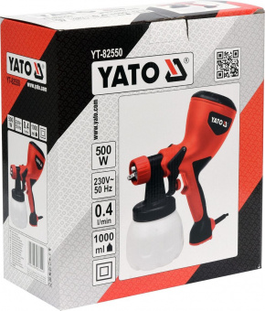 YATO Пульверизатор мережевий YATO : 500 Вт, продуктивність- 0.4 л/хв, бачок- 1 л  | YT-82550