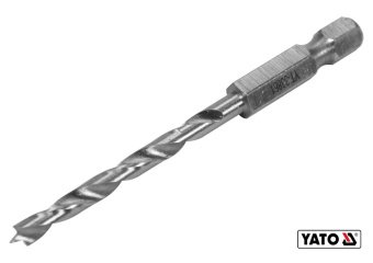 YATO Свердло по дереву YATO : Ø4 x 75/40 мм, хвостовик- HEX 1/4", HSS 4241  | YT-33861
