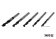 YATO Набір свердл по металу YATO: HSS 4241, Ø10-15мм, L=75/150мм, до нержав. і конструкц. сталі, 5 ш