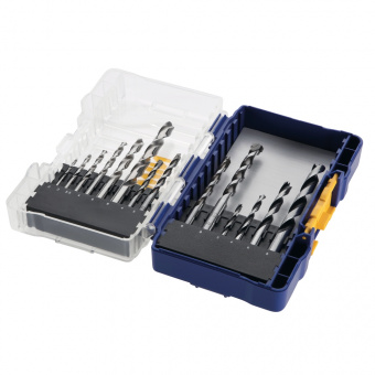 IRWIN Набор свёрл MIXED 14шт. : HSS Cobalt 2/3/3.5/4/6/8 мм, Masonry 4/5/6/8мм, Wood 3/4/6/8мм, | IW