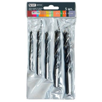 Набір свердел по дереву, 8шт (3-10мм) Spitce | 21-903