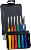 KNIPEX Набір вибивки RENNSTEIG кольорових у пластиковій касеті, 6 предметів (3-10мм)