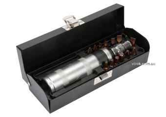 YATO Викрутка реверсивна ударна YATO: L= 160 мм, з магнітними насадками, комплект 15 Од.  | YT-28015