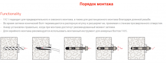 Fischer FAZ II Анкерный болт 10х105/20 Нержавеющая сталь А4 501406