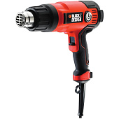 Пістолет гарячого повітря мережевий BLACK+DECKER, потужність 2200 Вт, максимальна тим-ра 645 ° C