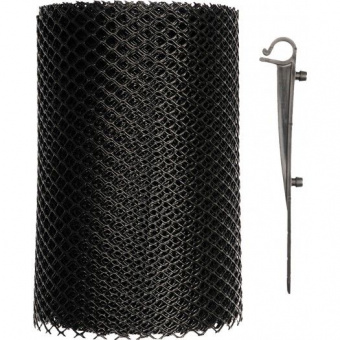 VOREL Сітка захисна для ринв від листя з 15 монтажними гаками 6 м / 18 см  | 69851