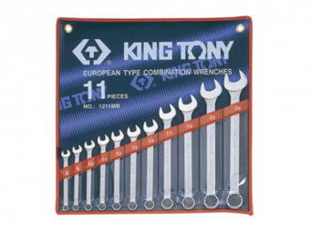 KING TONY Набор ключей комби 11шт. (8-24мм) | 1211MR