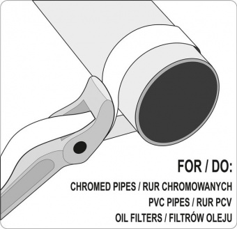 YATO Ключ до труб Ø≤ 200 мм (8") ремінний YATO з нейлону, L = 300 мм  | YT-22255