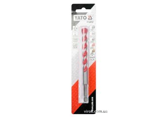 YATO Свердло універсальне YATO: YG6X, Ø= 12 мм, l= 120/70 мм, HEX-1/4"  | YT-44787
