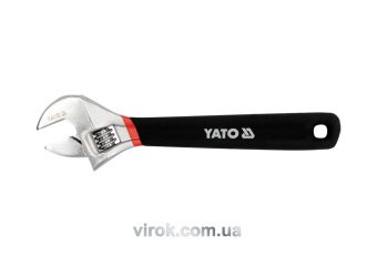 YATO Ключ розвідний YATO : L= 200 мм, гумова ручка  | YT-21651